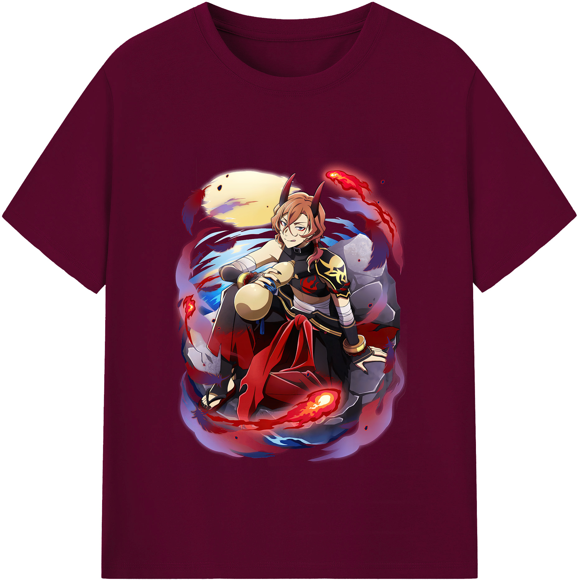 （画像用） 文豪ストレイドッグス Bungo Stray Dogs レディースカジュアルプリントTシャツ（綿100％）